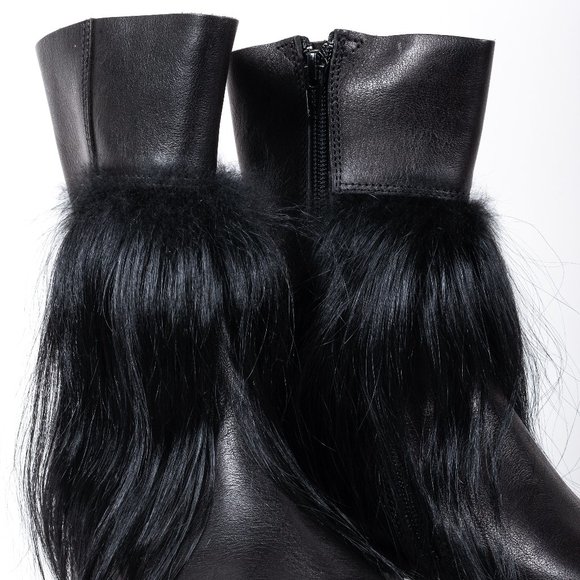 Trippen Happy Freak Black Leather Block Boots - Picture 7 of 11